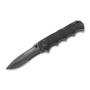 BOKER Black Spear zakmes zwart gecoat 440A roestvrijstalen aluminium handgreep