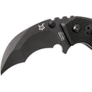 Fox Knives Brand Italy Chiropteka Zakmes Karambit RVS zwart