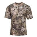 MFH Brand U.S. military short sleeve undershirt in snake FG camo with lightweight, breathable fabric for active wear.