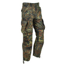 Mil-Tec Flecktarn camouflage lightweight ripstop military-style BDU commando pants with reinforced knees and adjustable cuffs