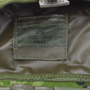 Close-up of the label inside the Original Danish military M96 universal pouch in camouflage Molle system fabric.
