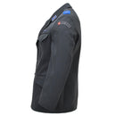 Origineel Zwitsers militair formeel jasje Vintage 4-pocketontwerp donkergrijs