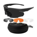 Swisseye BLACKHAWK PRO Tactical Glasses Black Frame Interchangeable Lenses - GoMilitar