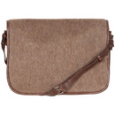 Vintage style wool shoulder bag with leather strap, designed for medics and everyday practical use.