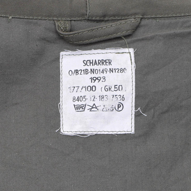 Origineel Duits militair Lang Parka Jacket Olive Hooded Field Coat Army Outdoor