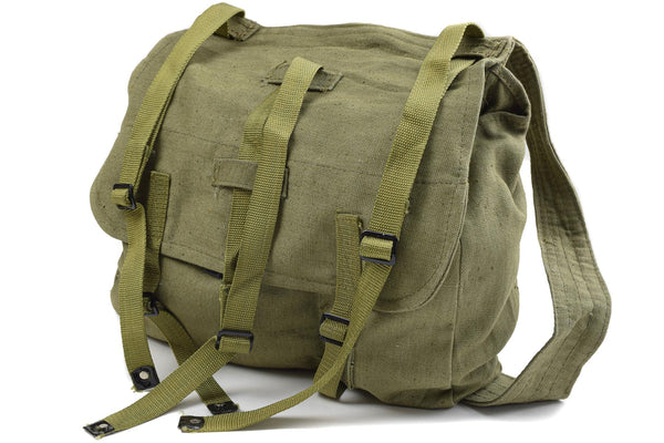 Echte Roemeens leger broodtas militair surplus olijf canvas haversack od nieuw