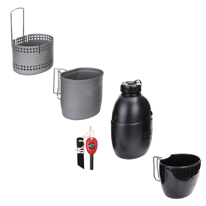 BCB MK2 De Crusader Cooking Set 6 PCS Fire Starter Kachel NAVO MUG CANTENEEN