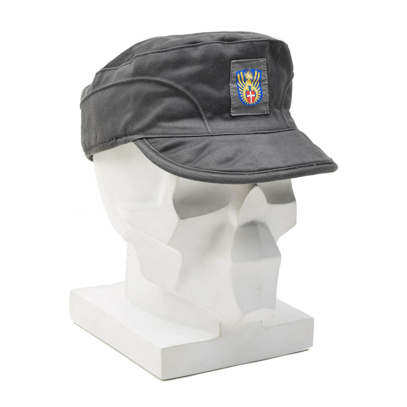 Origineel Deens militair grijs leger cap lichtgewicht opvouwbare oorklappen vintage nieuw
