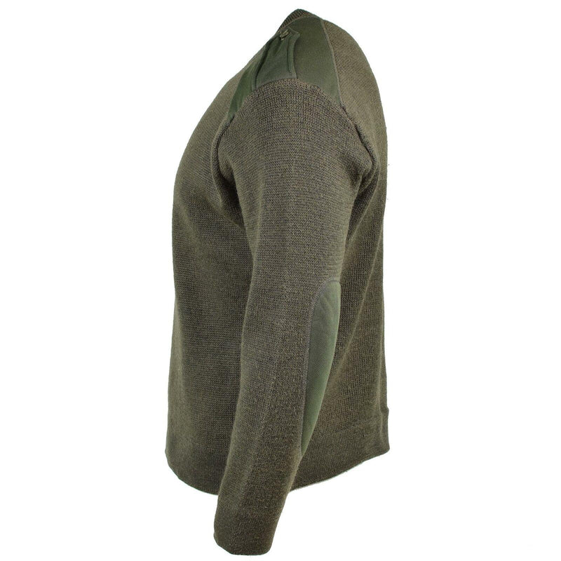 Echte Franse leger trui olijfcommando militaire mannen pullover ronde nek nieuw
