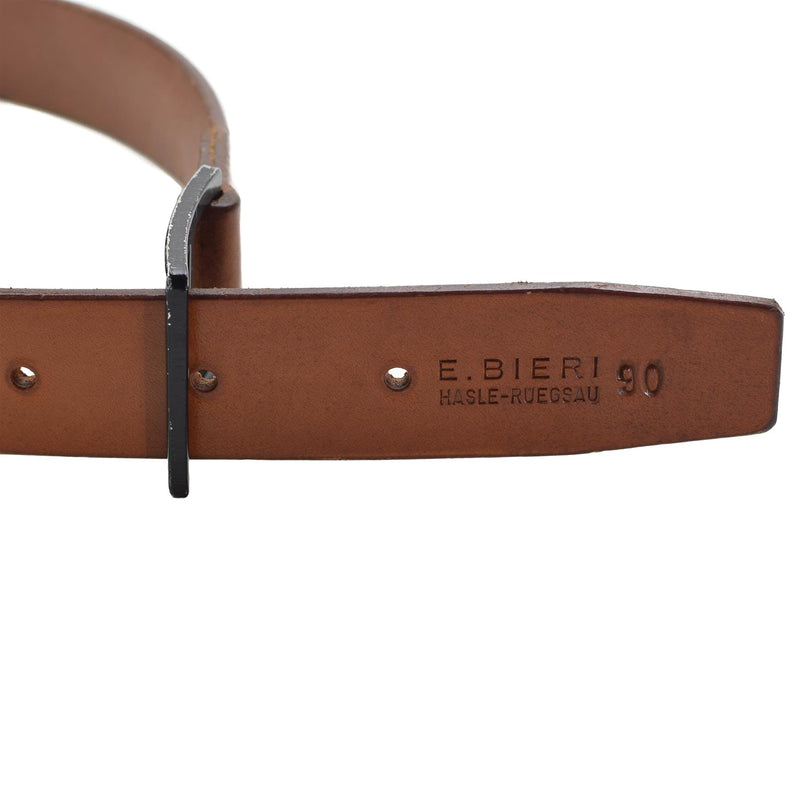 Originele Zwitserse legerbroek Gordel Casual Classic Leather Brown Militair Surplus Nieuw