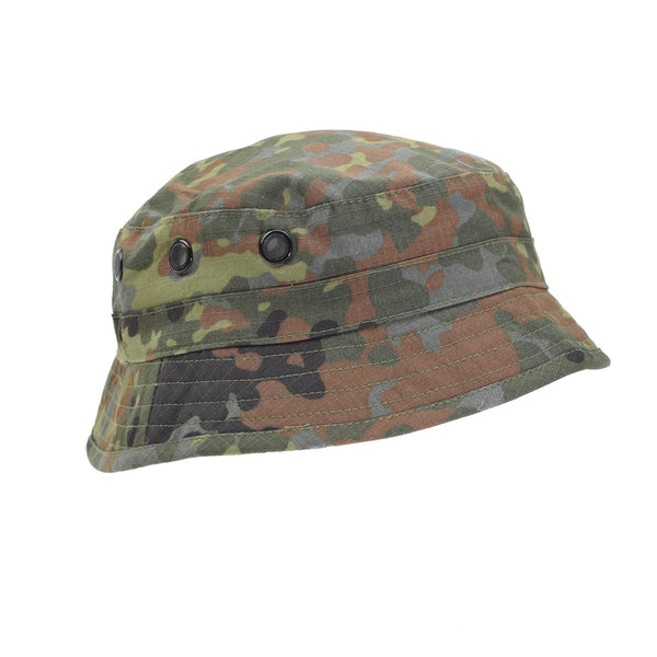 Tacgear merk Duitse legerstijl boonie hoed flecktran camo ripstop emmer hoed