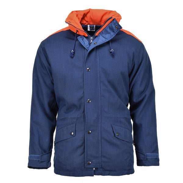 Originele Italiaanse trilamineerde marine parka jas vintage waterdicht nieuw nieuw