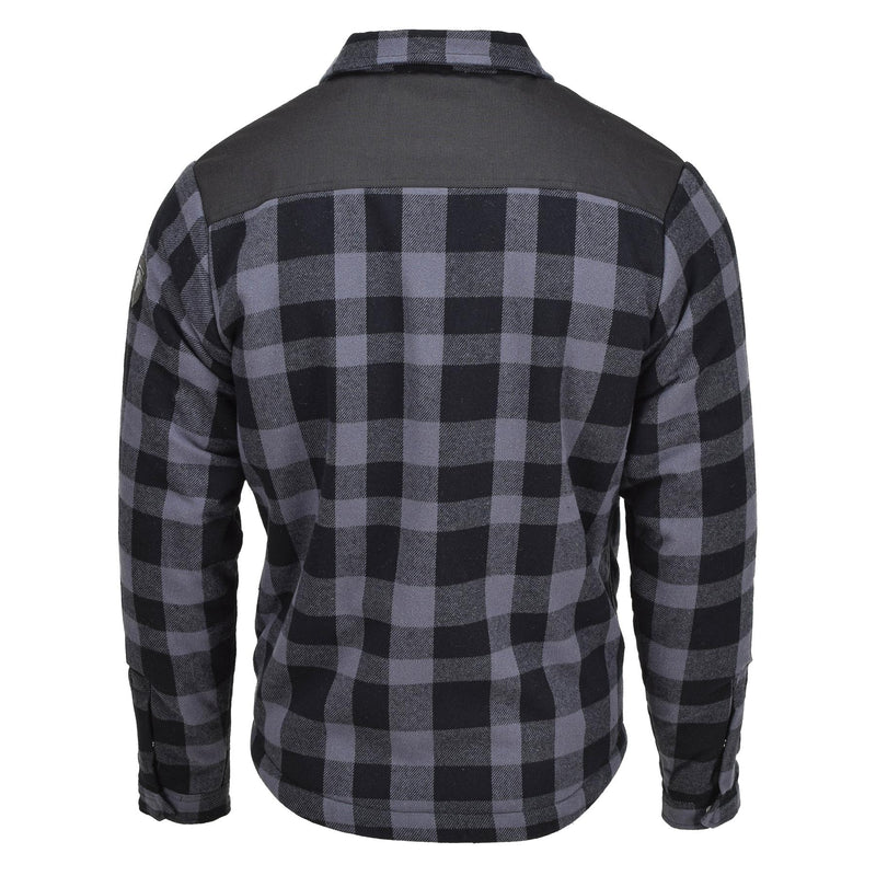 Mil-Tec Duitse militaire houthakkerjack Plaid Geroold warm zwart grijs nieuw
