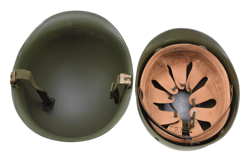 Originele militaire Belgische stalen helm M51 Tactical Combat Army Inner PVC Olive