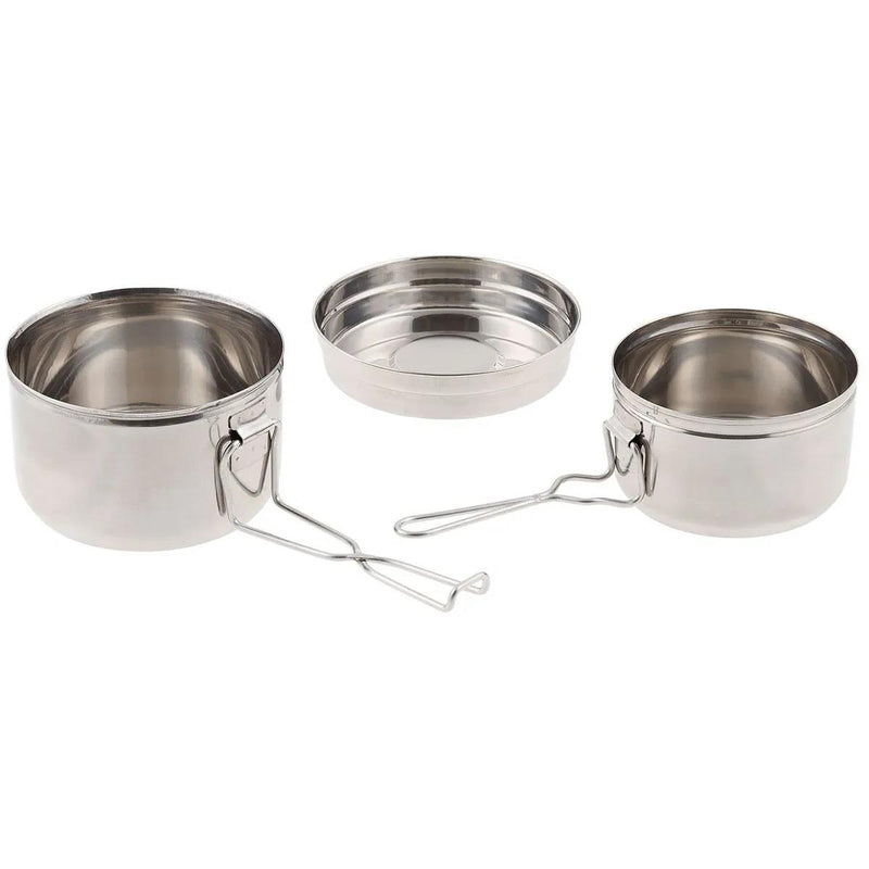 Originele Tsjechisch leger roestvrijstalen puinhoop tin set camping outdoor kookpot pan