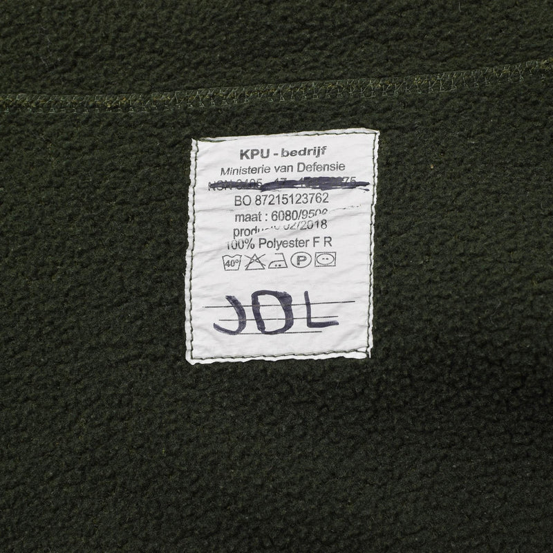 Originele Nederlandse militaire fleece jas Warm zacht thermisch koude weerskleding