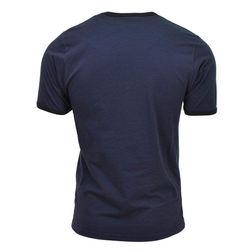 Origineel Nederlands leger t-shirt blauw katoenen shirt korte mouwen militair surplus nieuw