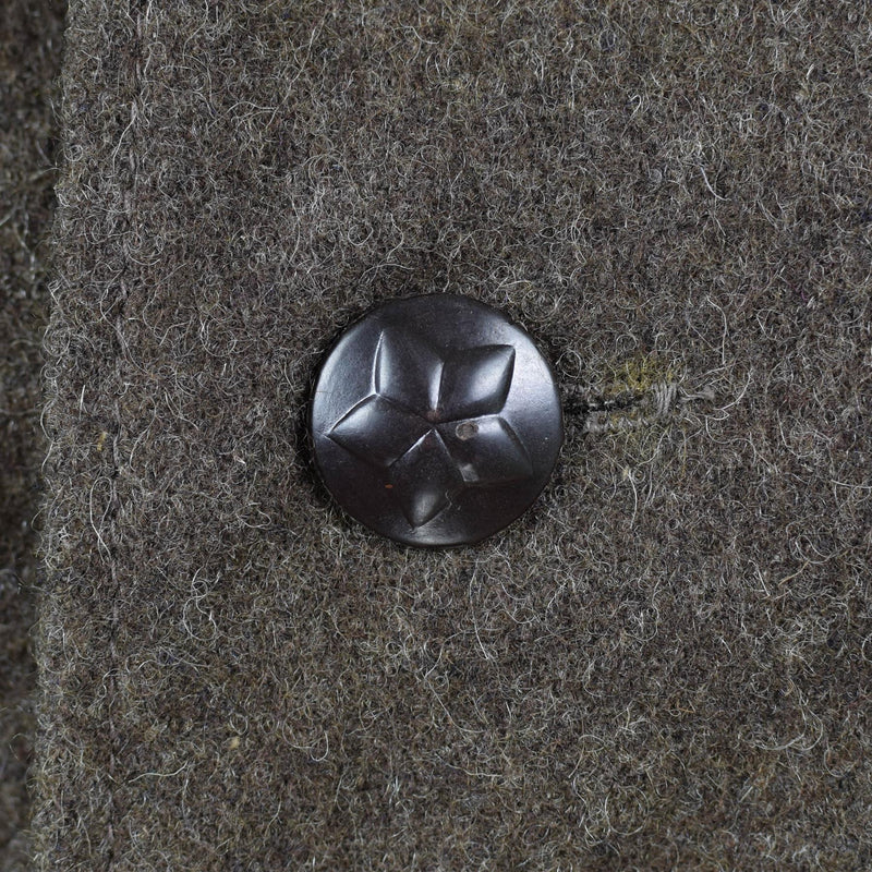 Echte Bulgaarse legerjack Wol Wol Militair-uitgegeven Surplus Uniform Grey-Brown