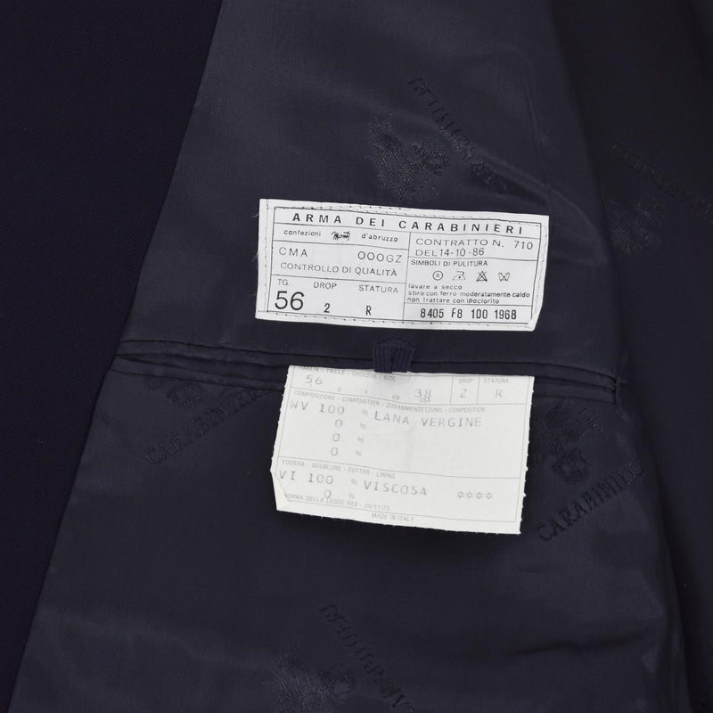 Echt Italiaanse militaire politie -uniform Officiële officier Formal Blue Jacket Nieuw