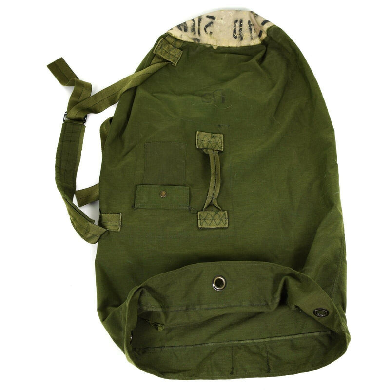 Echte Amerikaanse leger Duffel Bag Grote militaire olijfgroene Sack Canvas Sea Sack Pack