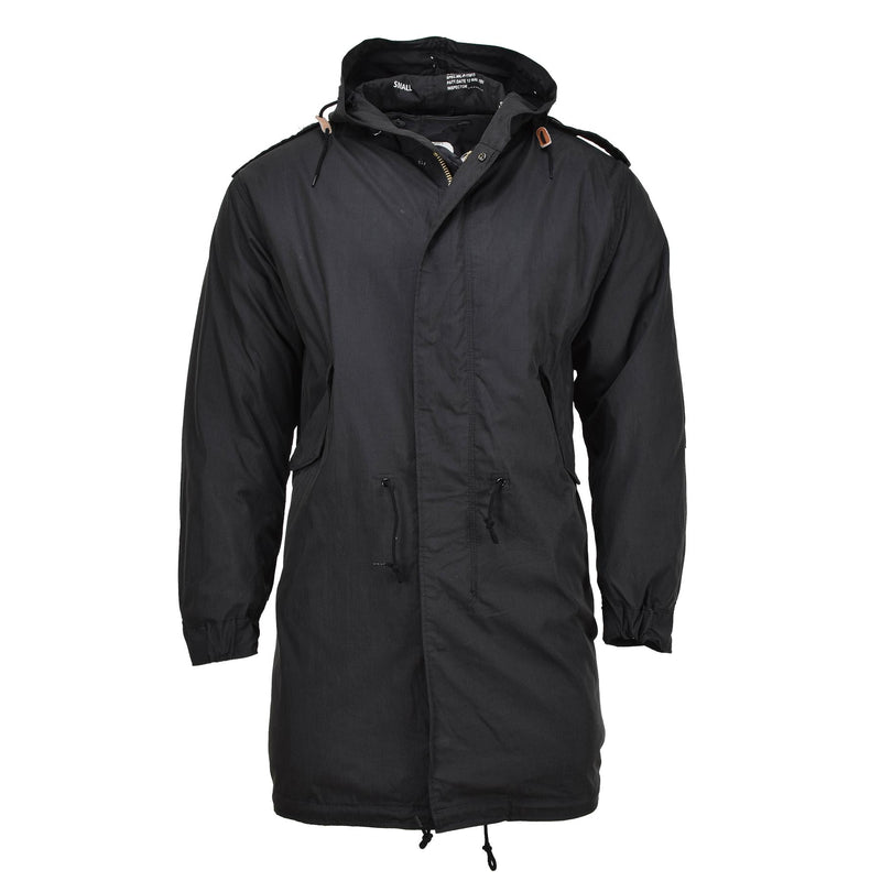 Mil-Tec Brand U.S. Militaire stijl Parka M51 Shell Hooded Quilted Liner Black Nieuw