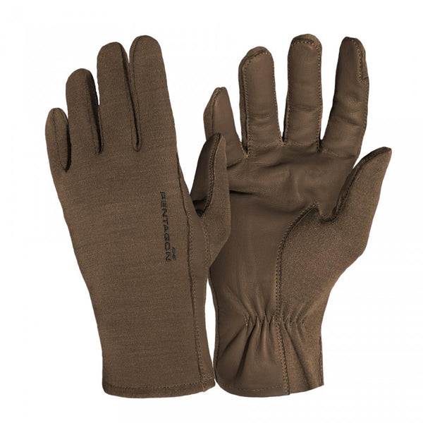 Pentagon Pilot Nomex® Leather Handschoenen Korte manchet Brandweerbestendig Multicolor