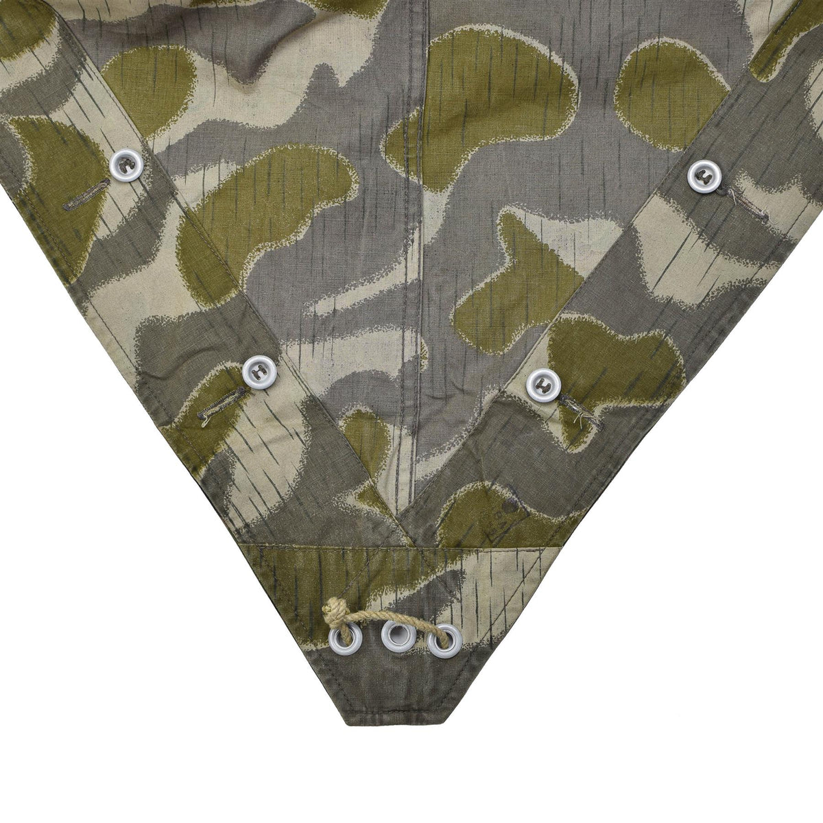 Original Austrian Army Shelter Half Poncho Tent Vintage Pea Dot Camouflage