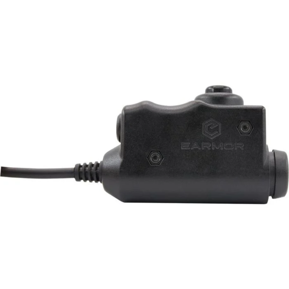 Earmor PTT-adapter Motorola 1-pins radio-headset Bedraad tactisch Zwart