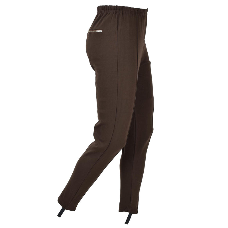 Originele Duitse militaire NVA BROWN BROWN ZETGREEFS SPORT REGROUB TRAININGSE BROEK