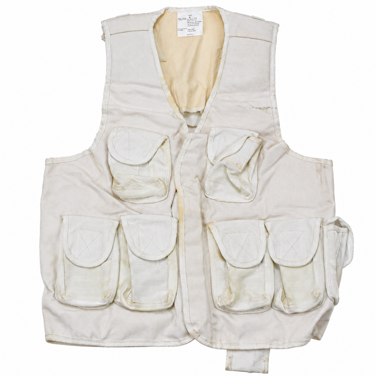 Origineel Turks militair tactisch vest Multi Pouch Field Utility wit