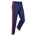 Originele Italiaanse militaire trainingsbroek atletisch rood gestreept marineblauw
