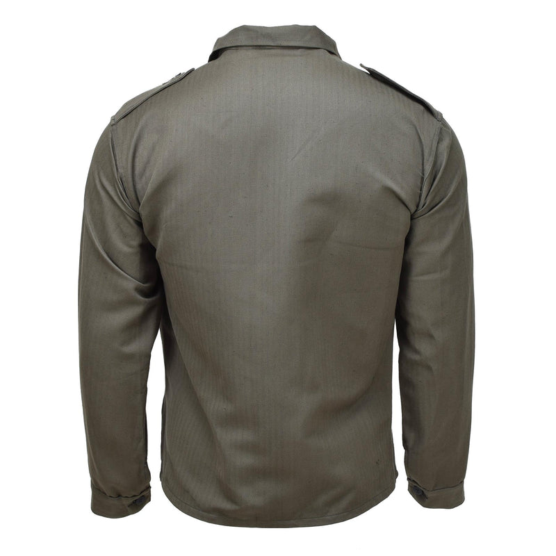 Originele Oostenrijkse militaire M59 Field Jacket Vintage WWII TROOPS SHIRT OLIVE NIEUW