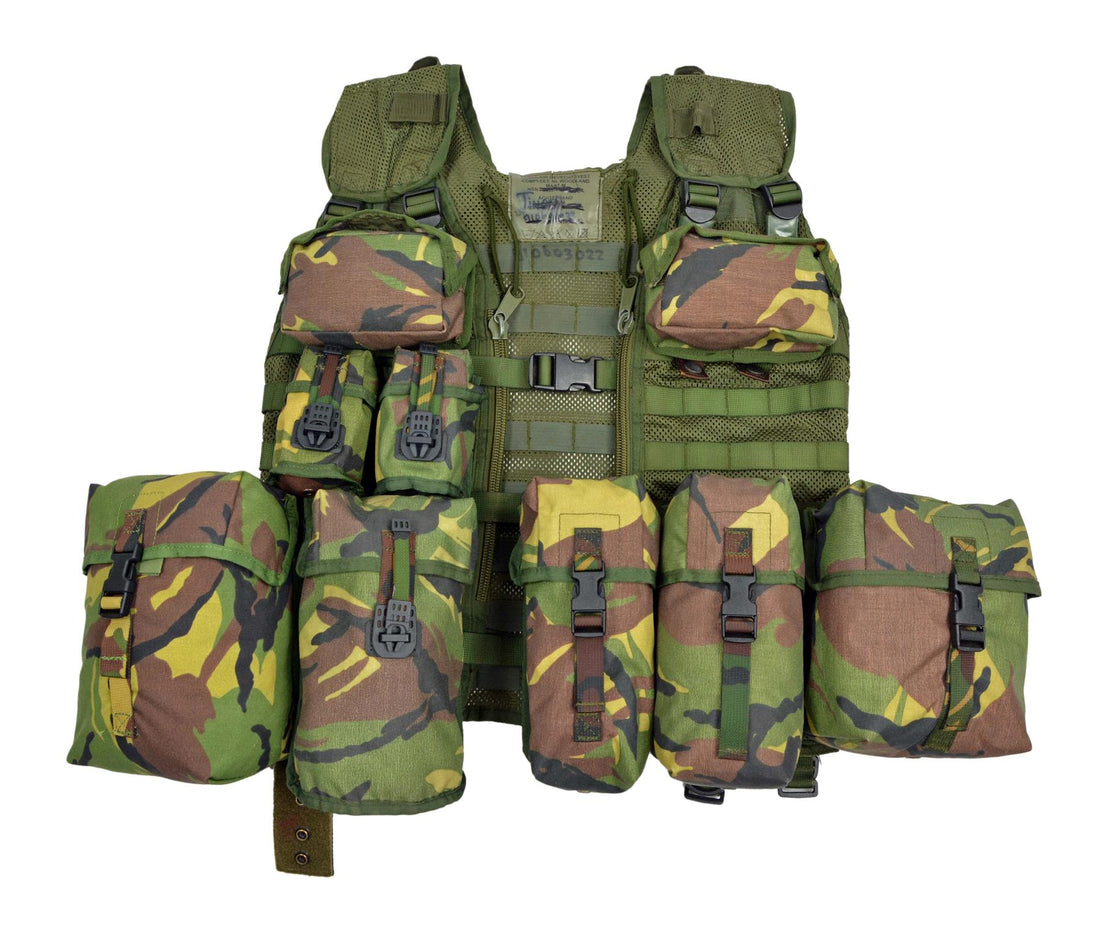 Origineel Nederlands Militair Modulair Combat Vest 10 Pouched Inclusief DPM Camo