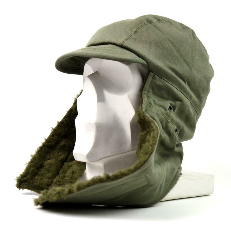 Origineel Frans leger winterhoed koud weer Frankrijk militaire kwestie veldhoed