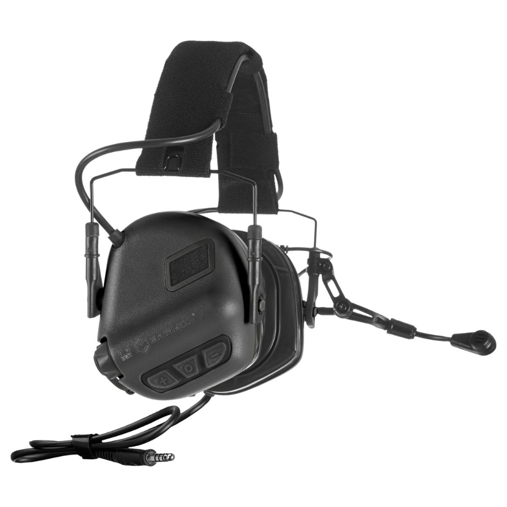 EARMOR M32 Plus Tactische Communicatie Headset Gehoorbescherming Zwart