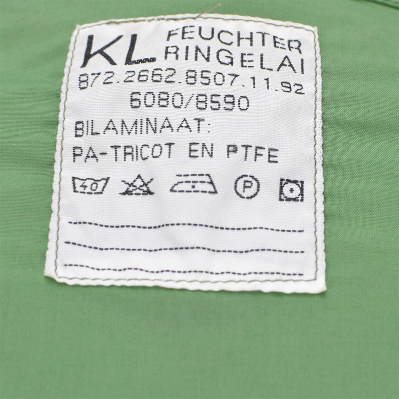 Echt Nederlands leger Olive OD Parka Liner Waterdicht PTFE Combat Military Jacket