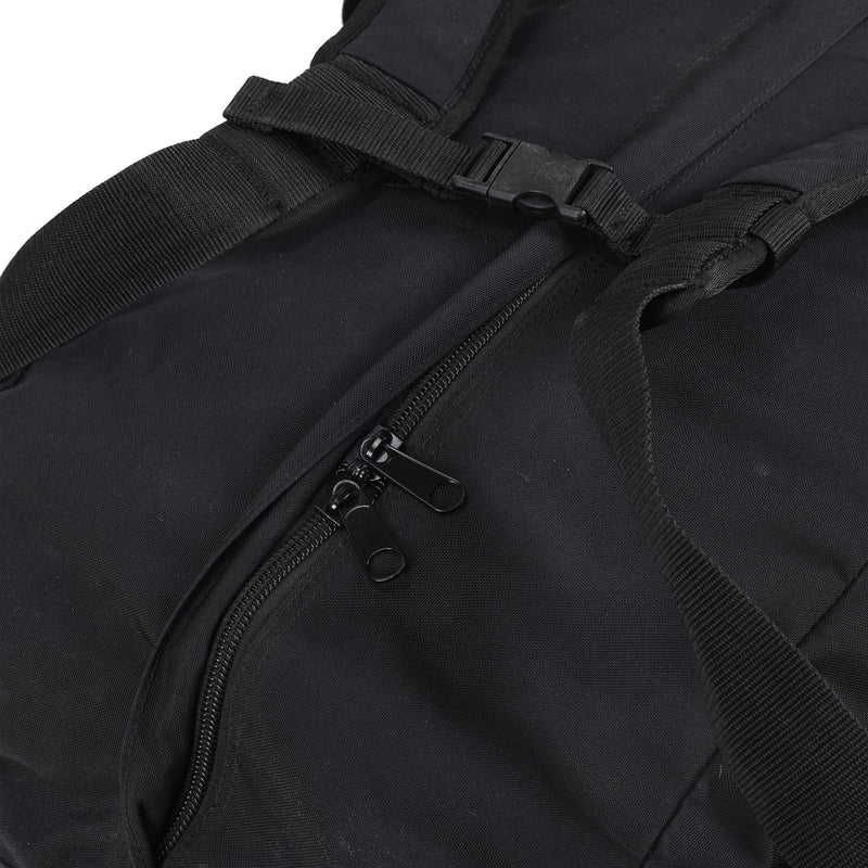 Originele Nederlandse militaire duffle sportkleding tas reizen rugzak rugzak zwart