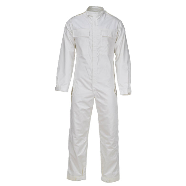 Originele Britse militaire witte coveralls jumpsuit lichtgewicht ruime fit nieuw