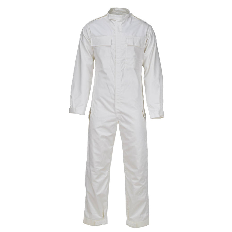 Originele Britse militaire witte coveralls jumpsuit lichtgewicht ruime fit nieuw