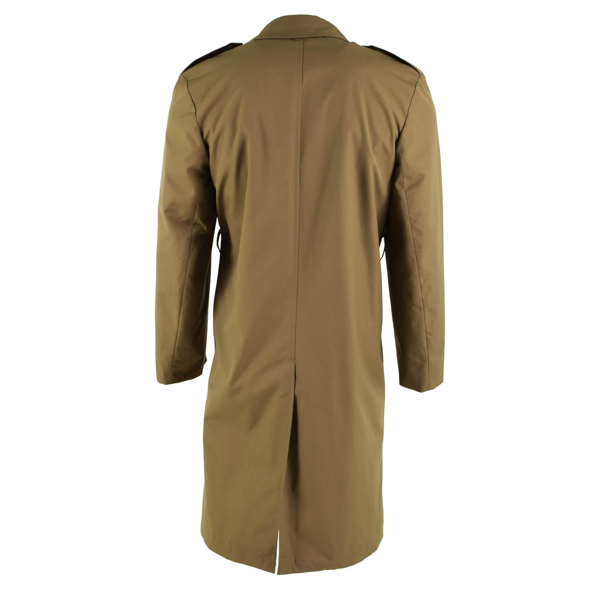 Originele formele trenchcoat van het Nederlandse leger, bruine militaire overtollige officiersjas NIEUW