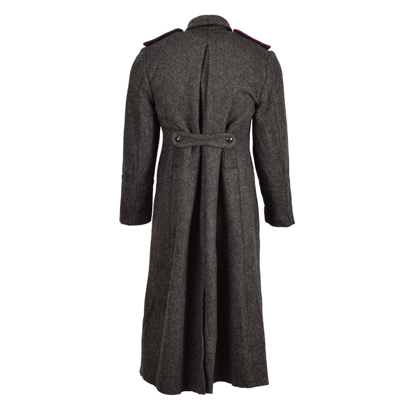 Originele Bulgaarse militaire grijze jas wol overjas zware winter lange shinel