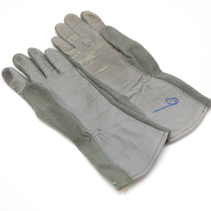 Echte Amerikaanse legergevecht Gloves Leather Aramid Fiber Air Force Military Nomex OD