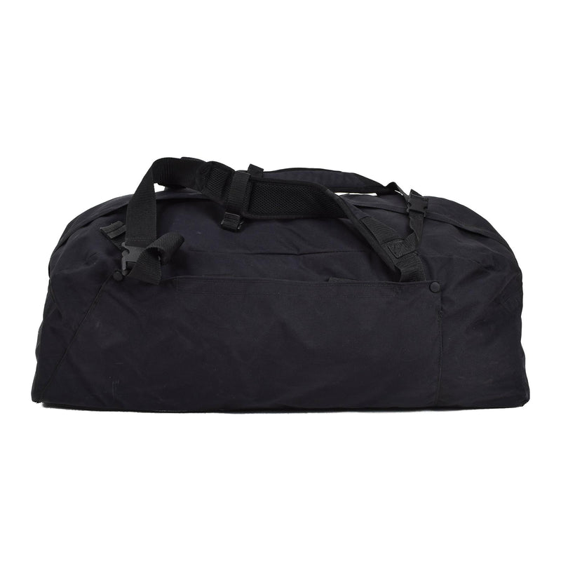 Originele Nederlandse militaire duffle sportkleding tas reizen rugzak rugzak zwart