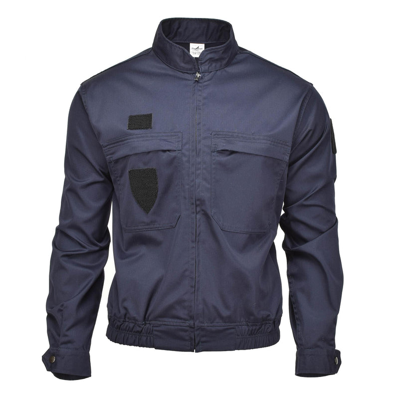 Echt Frans militair politie -uniforme jas Blue solide ripstop mp shirts nieuw