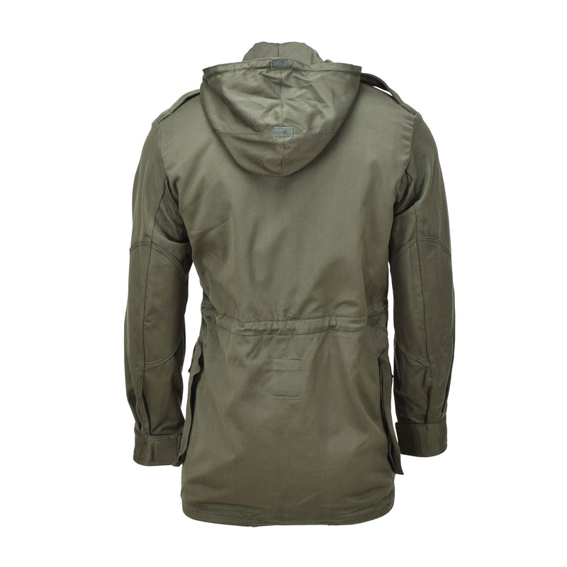 Echte België Militaire jas Olive Field Troops Bdu Hooded Parka Vintage Nieuw