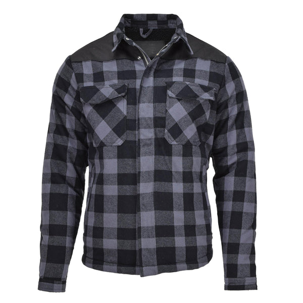 Mil-Tec Duitse militaire houthakkerjack Plaid Geroold warm zwart grijs nieuw