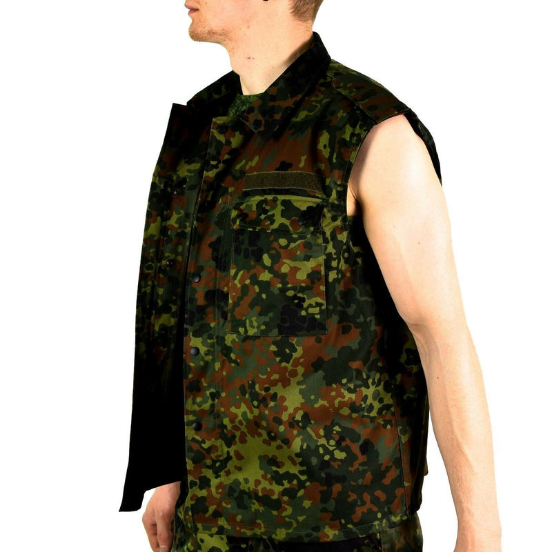 Origineel Duits legervest ritseld Flecktarn Camo tactisch gevecht BW Army Issue