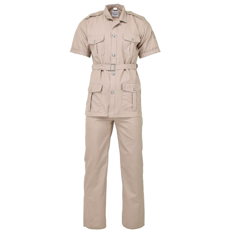 Origineel Frans militair vreemde legioen kaki -jurken shirts korte mouwen nieuw