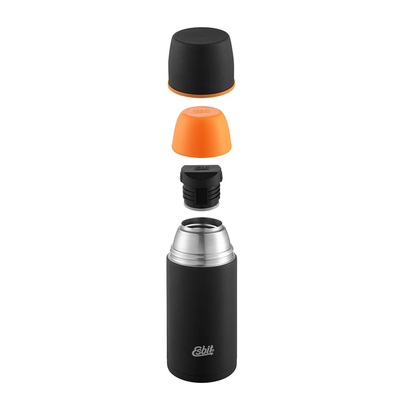 Esbit Brand Roestvrij vacuüm kolf 750 ml zwart 12 uur warmtebewaring extra mok