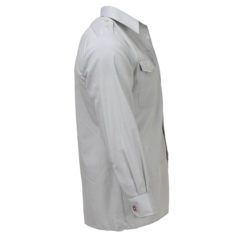 Originele Oostenrijkse legerklassieker shirts grijs grijze lichtgewicht uniform nieuw